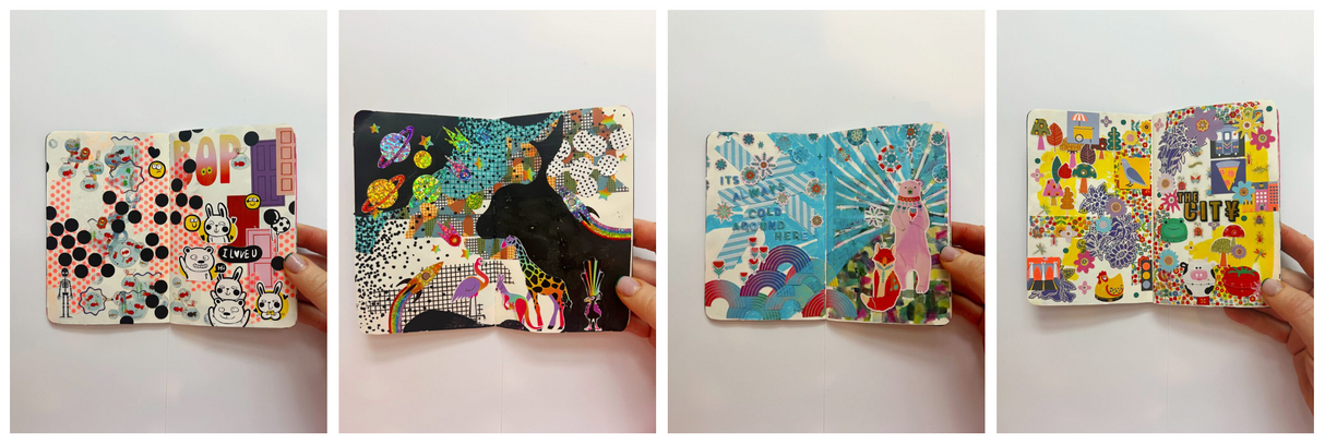 Sticker Stories Journaling with Pipsticks