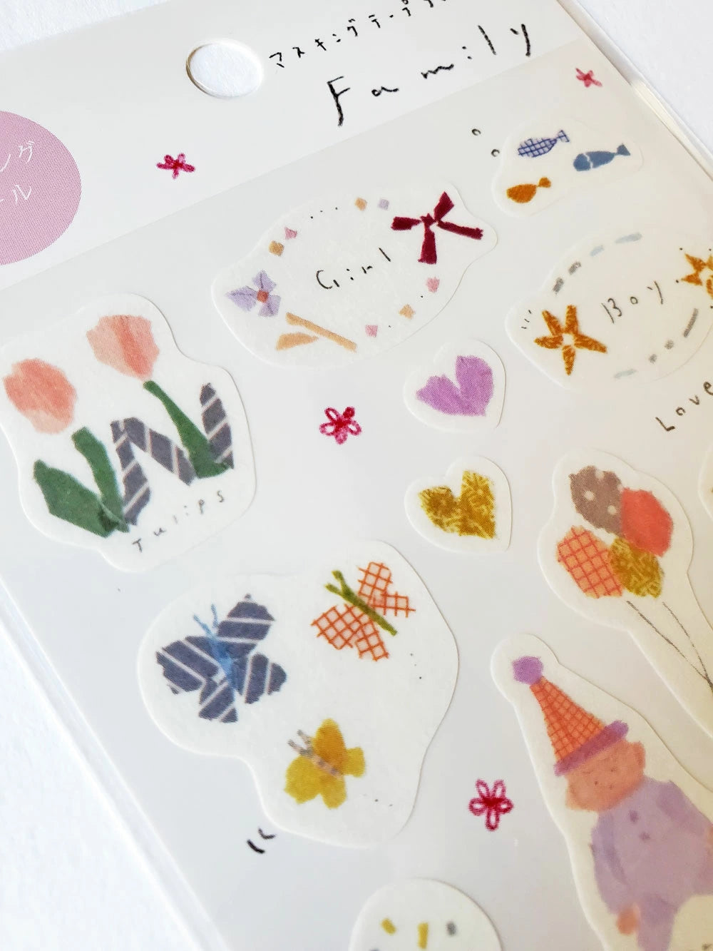 Saien x Miki Tamura Sticker Sheet - Family