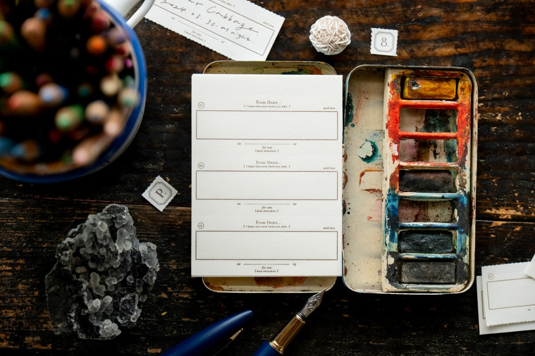OURS Studio From Heart Letterpress Book