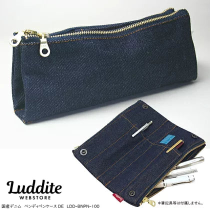 Luddite Denim Bendy Pen Case - Okayama Denim