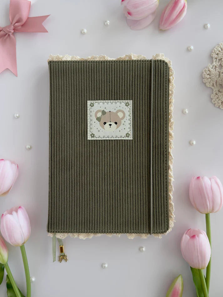 leelajournals Bear A5 Notebook (Dotted, Lined)