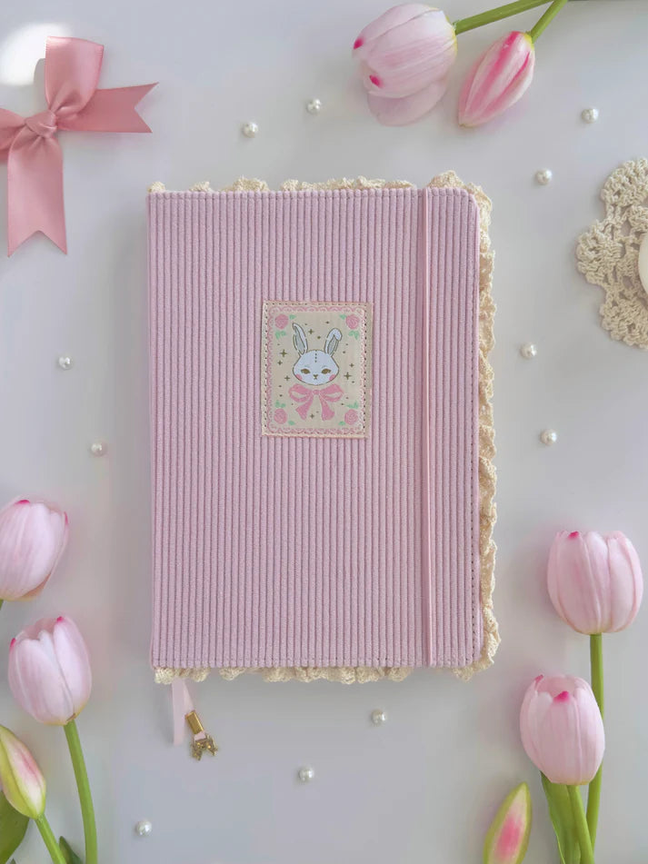 leelajournals Bunny A5 Notebook (Dotted, Lined)