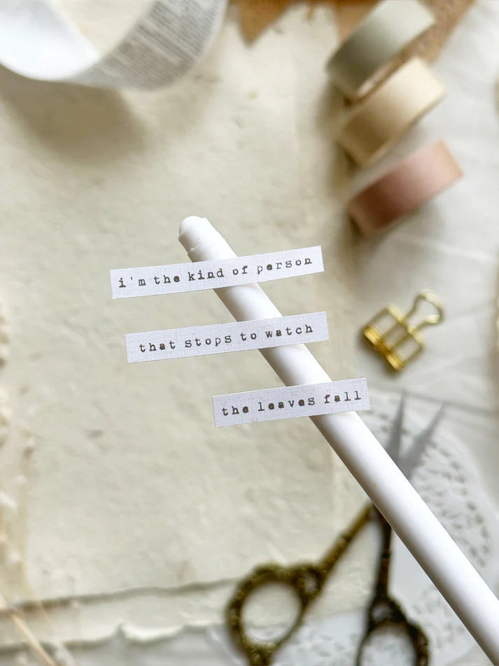 leelajournals Poetic Phrases Sticker Sheet - 2pc Set
♡ 2pc sticker sheet set - 2 large (new second sheet with new phrases!)
♡ white matte
♡ all sheet dimensions estimated: L: 4x7 (in) | S: 4x3 (in)