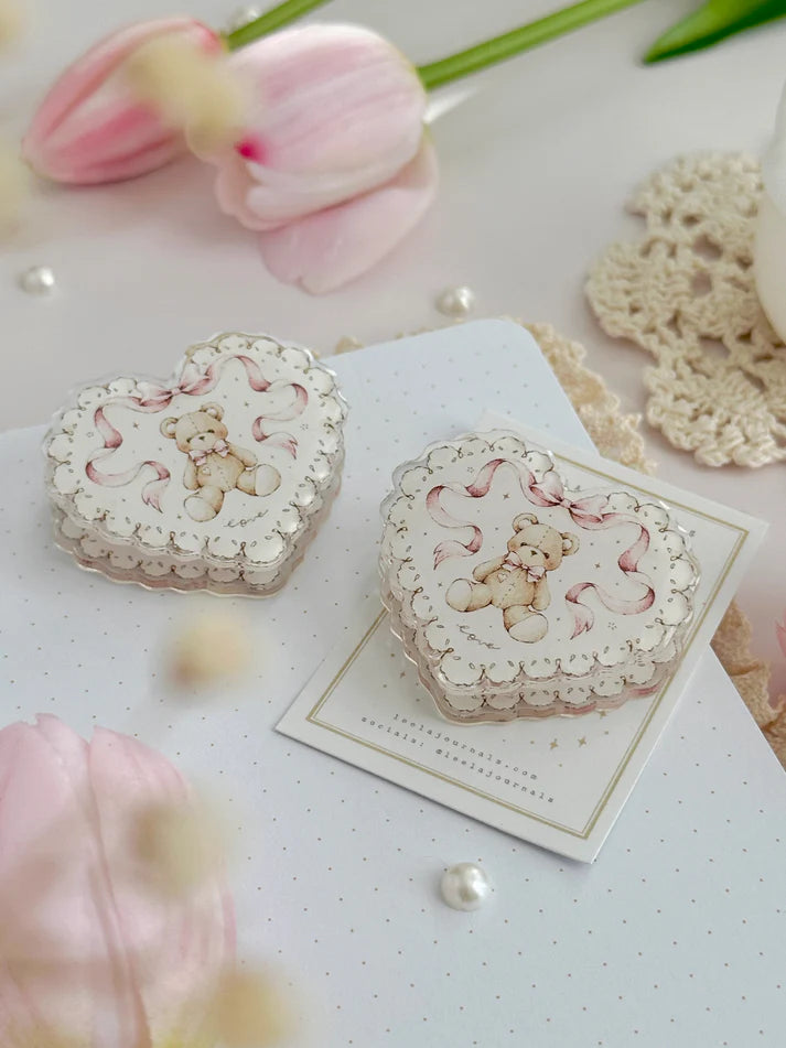 leelajournals Teddy Bear Acrylic Clip