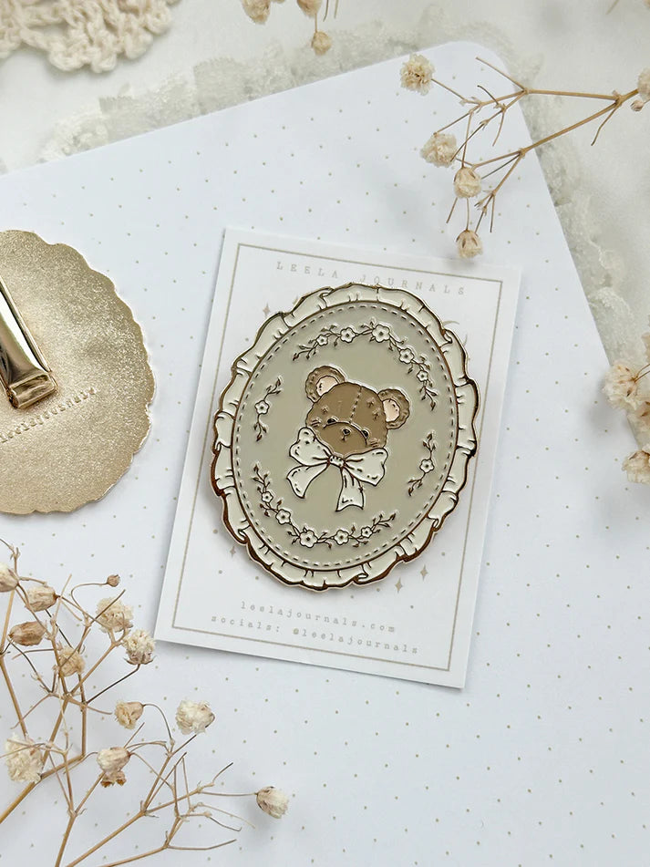 leelajournals Teddy Bear Journaling Clip