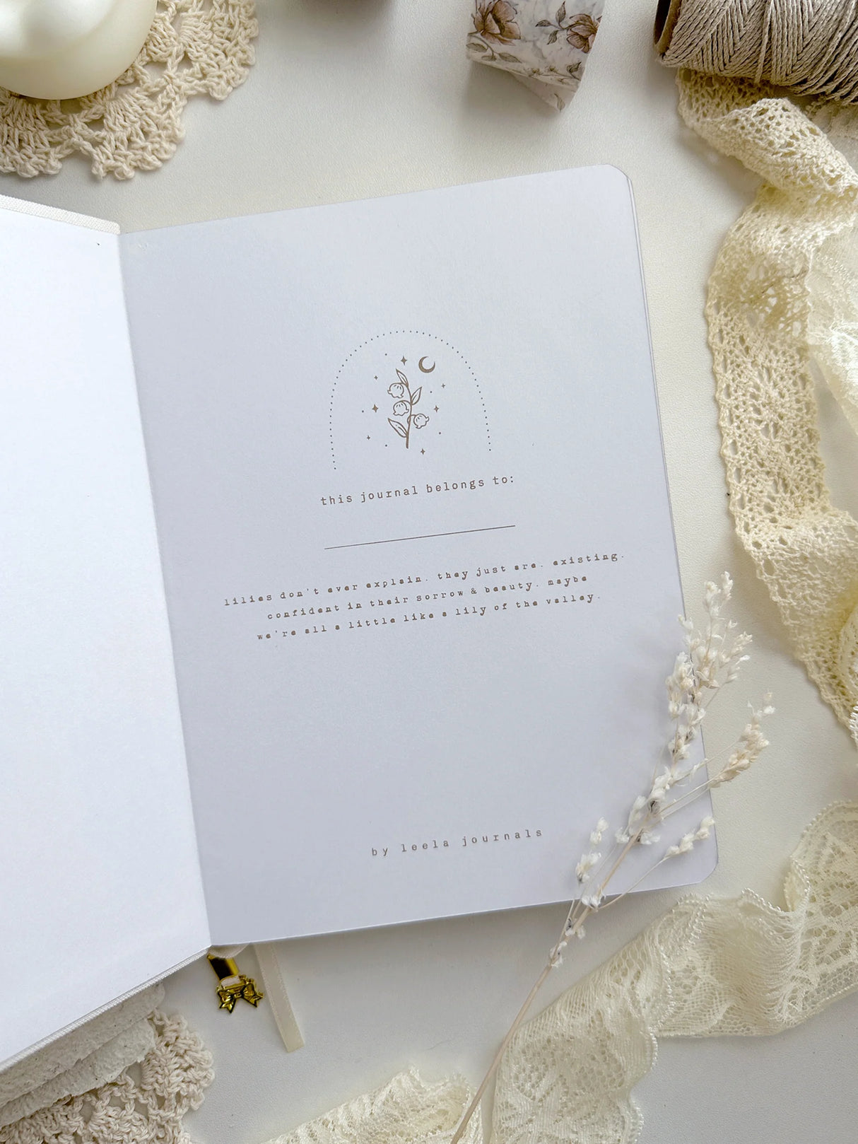 Lily of the Valley Notebook A5 (dotted)