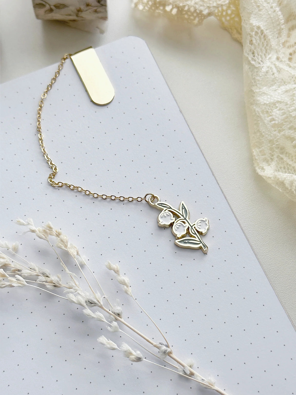 Lily of the Valley Notebook A5 (dotted)