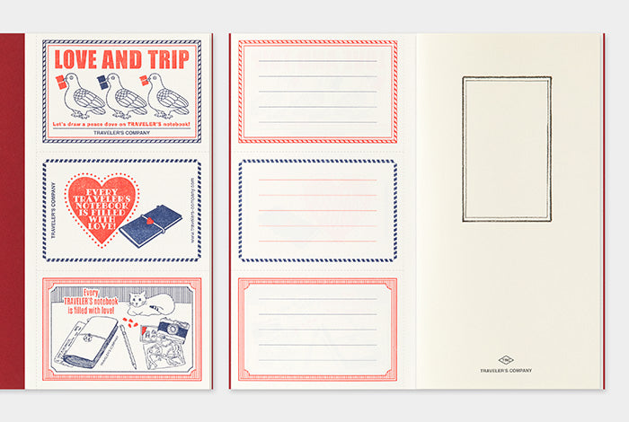 TRAVELER'S notebook LOVE AND TRIP Red (Regular Size)