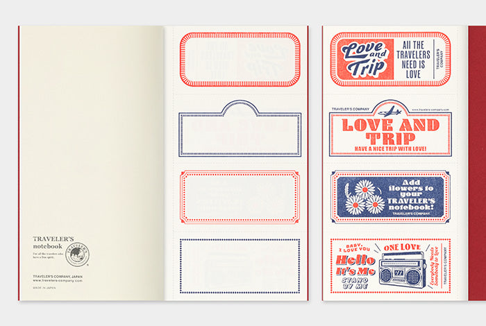 TRAVELER'S notebook Refill LOVE AND TRIP (Regular Size)