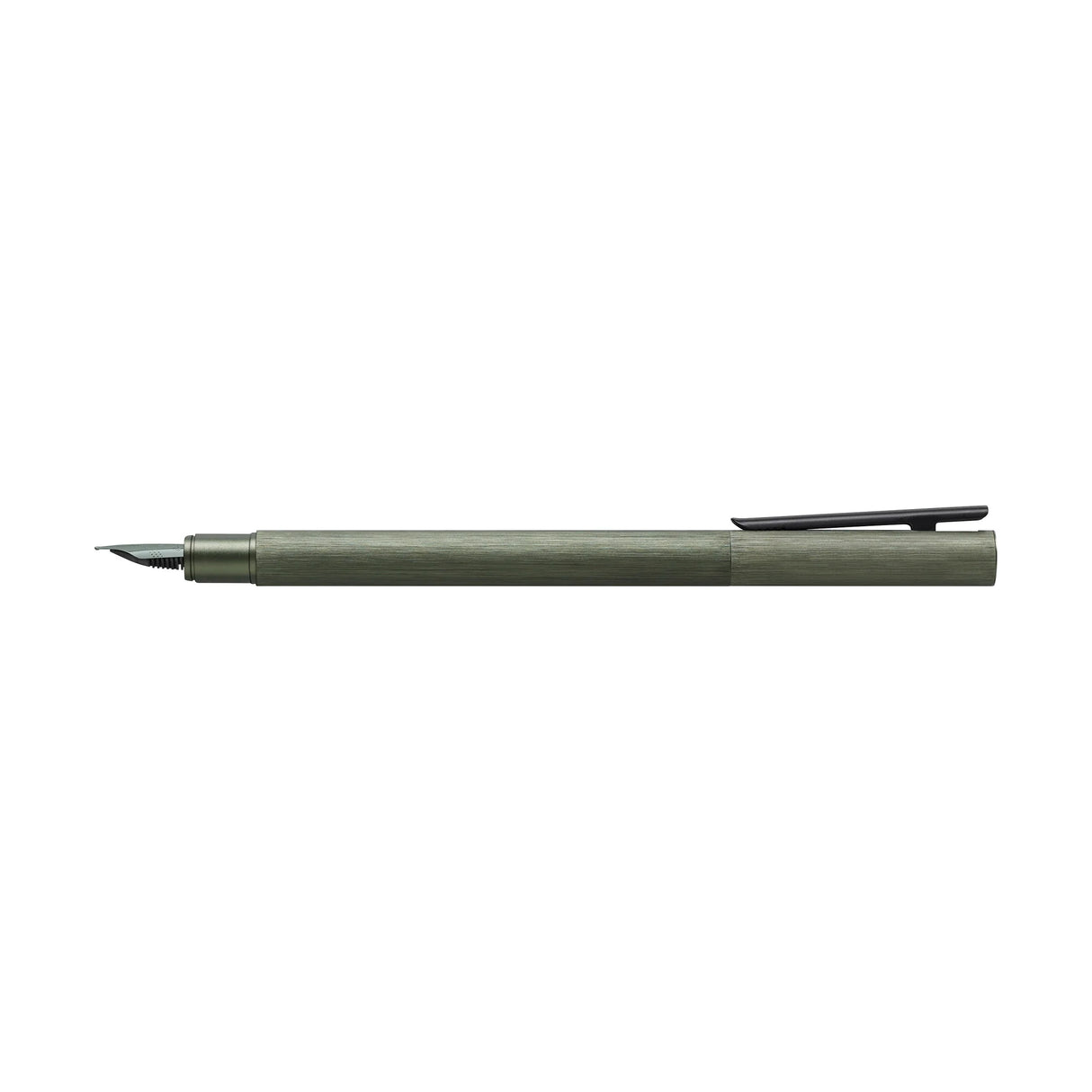 Faber-Castell NEO Slim Fountain Pen - Aluminum Olive Green