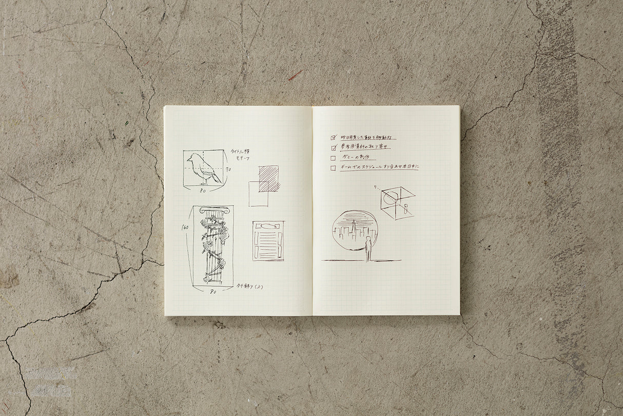 Midori MD Notebook Grid A6