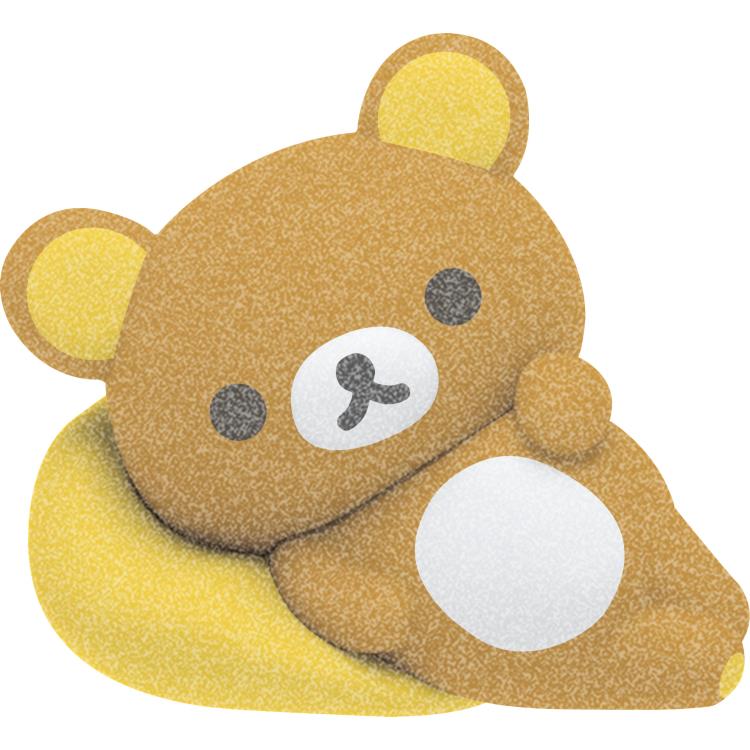 Petit Rilakkuma Mascot Figure - Rilakkuma (Lay Down)