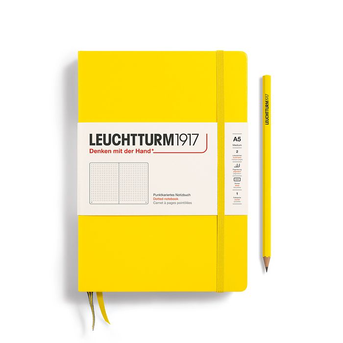 Leuchtturm1917 Hardcover Notebook Medium (A5) Lemon