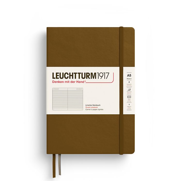 Leuchtturm1917 Hardcover Notebook Medium (A5) Spice Brown