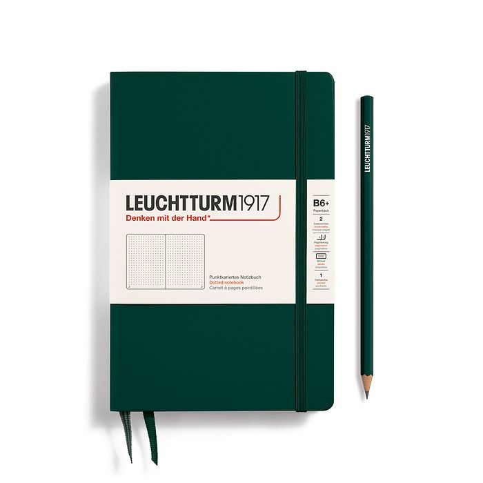Leuchtturm1917 Hardcover Notebook Paperback (B6+) Forest Green