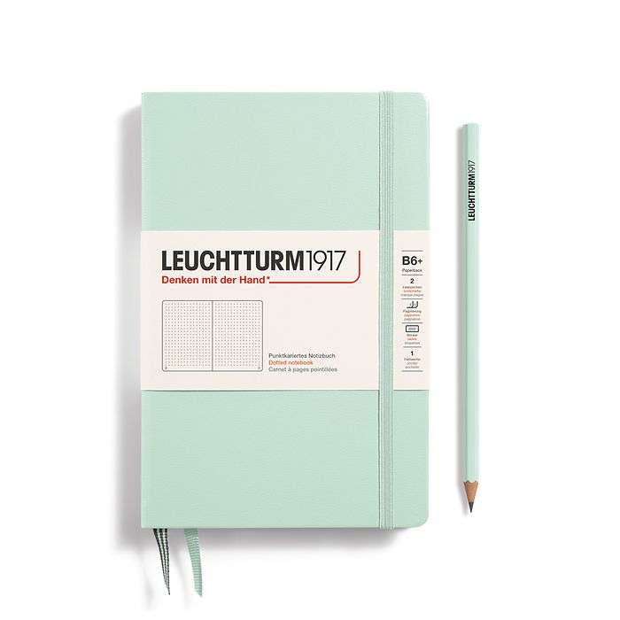Leuchtturm1917 Hardcover Notebook Paperback (B6+) Mint Green