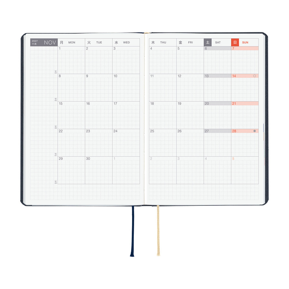 Hobonichi Techo HON A6 - Slash (Navy)