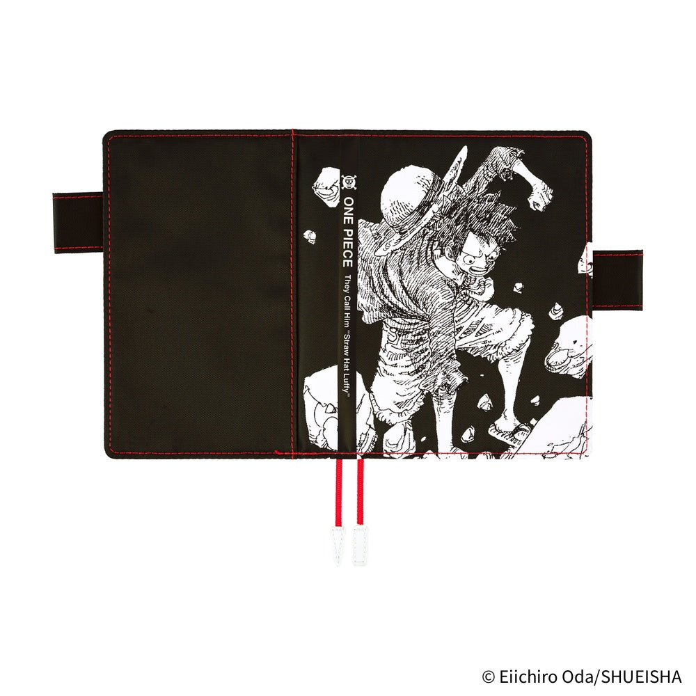 Hobonichi Techo 2026 Original Book & Cover A6 - ONE PIECE magazine Straw Hat Luffy (Black)