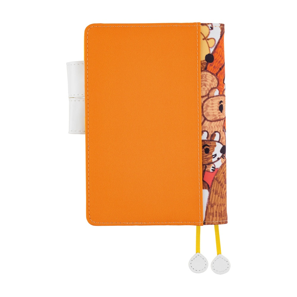 Hobonichi Techo A6 Cover - 100% ORANGE: Squirrel Squadron
