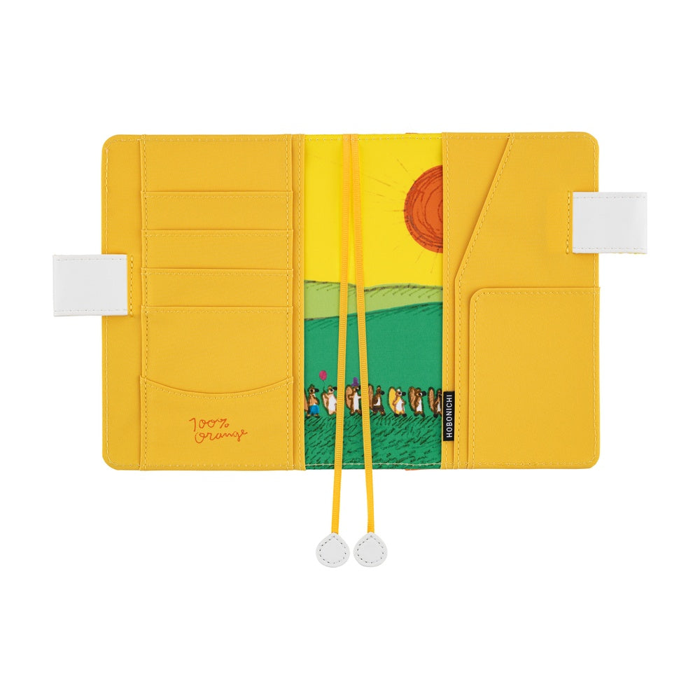 Hobonichi Techo A6 Cover - 100% ORANGE: Squirrel Squadron
