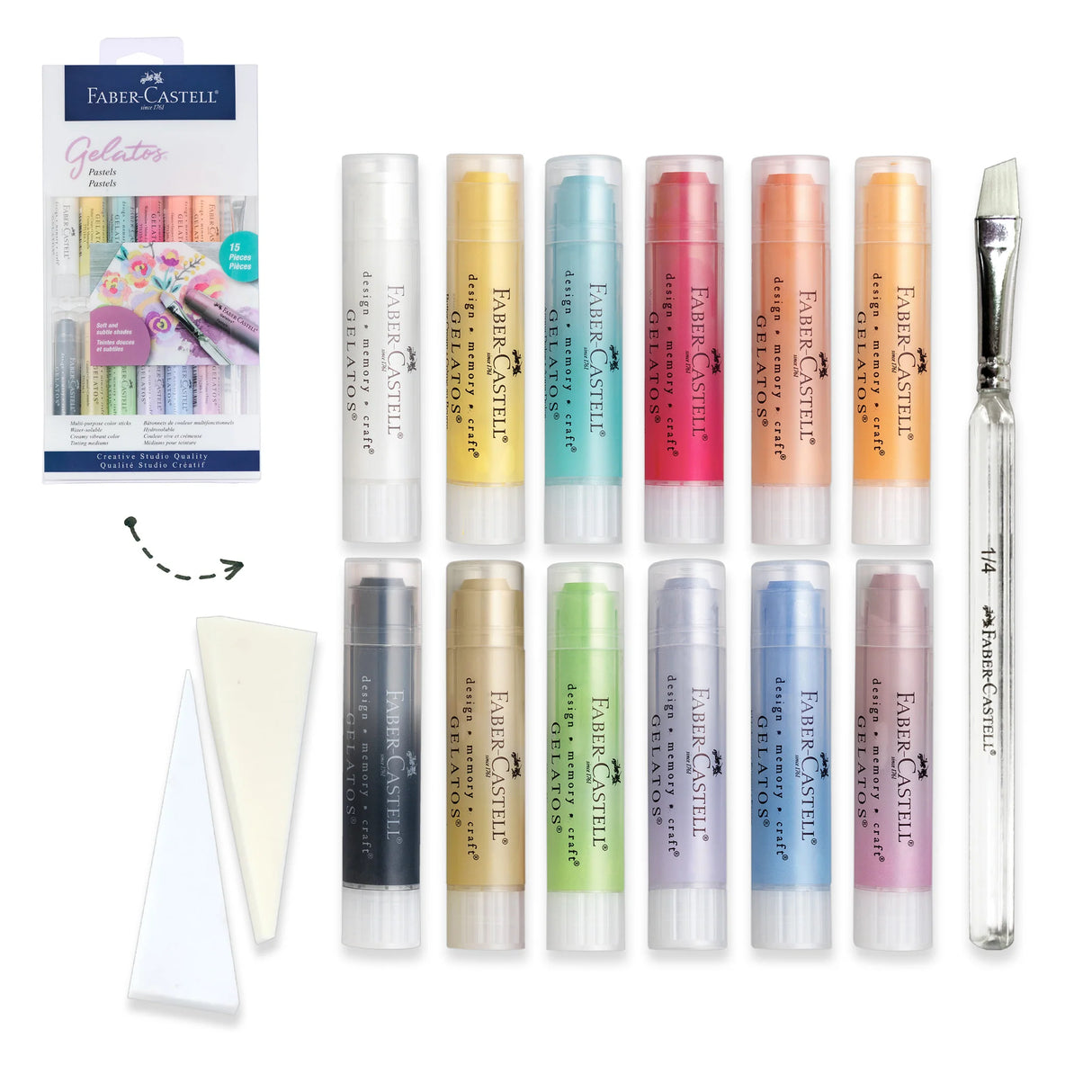 Gelatos, Pastels - 15-Piece Set