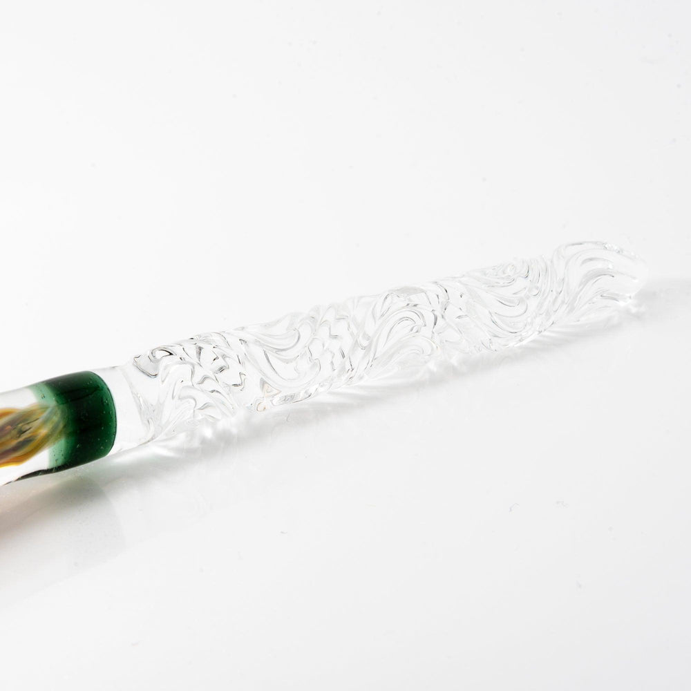 Orange Rose Glass Dip Pen