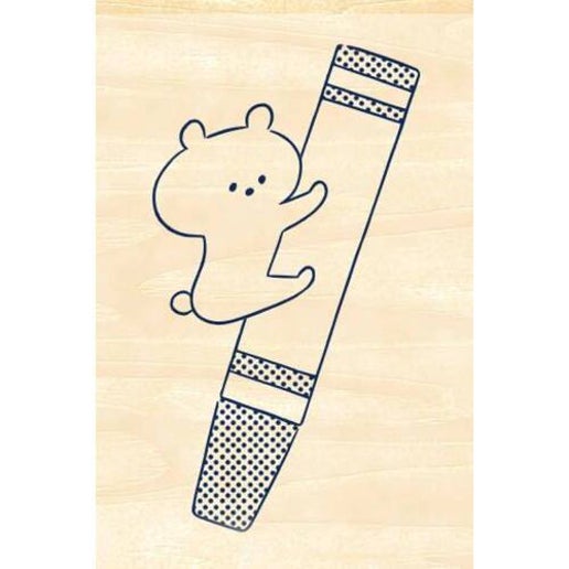 Beverly Companion Rubber Stamp - Crayon