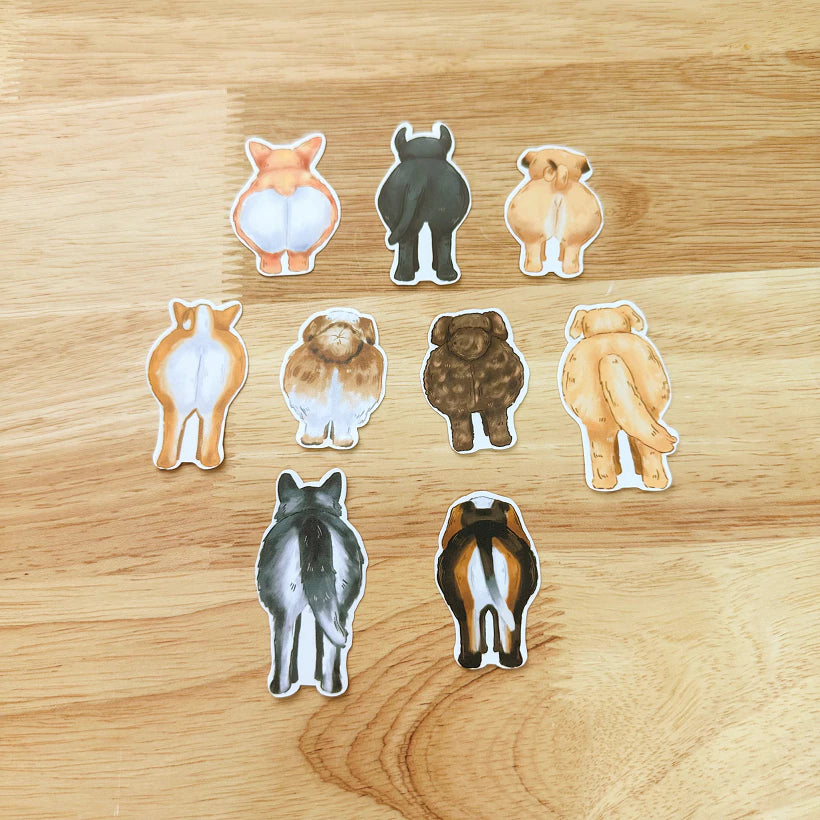 PaperaicaShop Dog Butts Sticker Pack