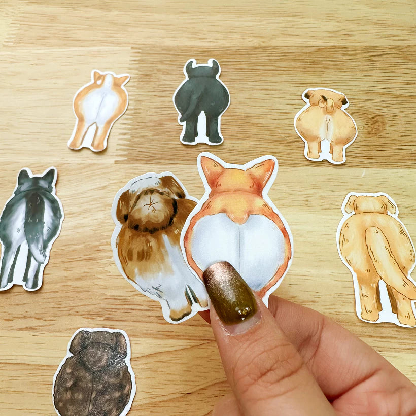 PaperaicaShop Dog Butts Sticker Pack