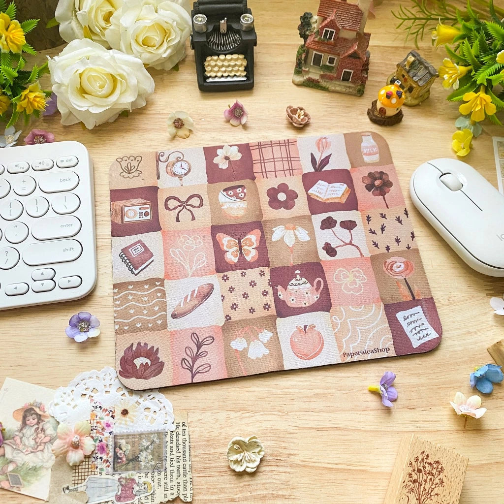 PaperaicaShop Spring Quilt Mouse Pad