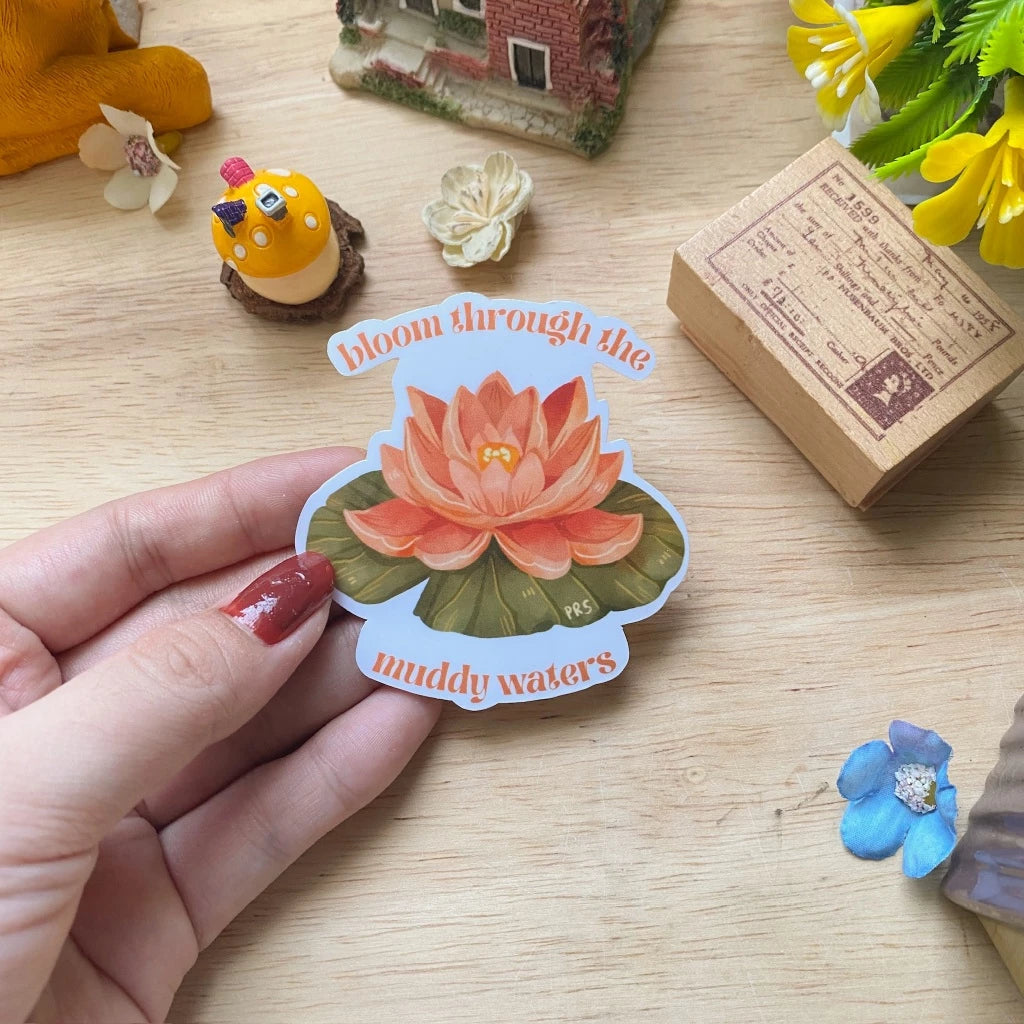 PaperaicaShop Lotus Flower Vinyl Sticker