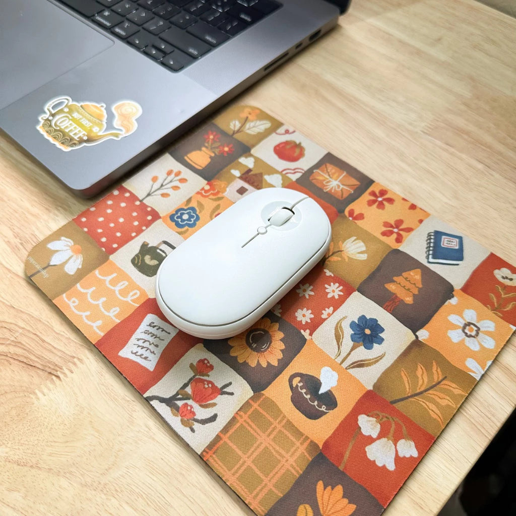 PaperaicaShop Cozy Quilt Mouse Pad