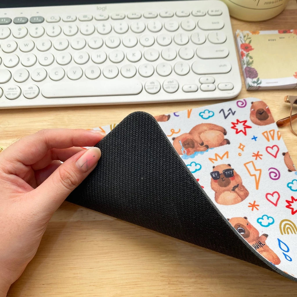 PaperaicaShop Moody Capybaras Mouse Pad