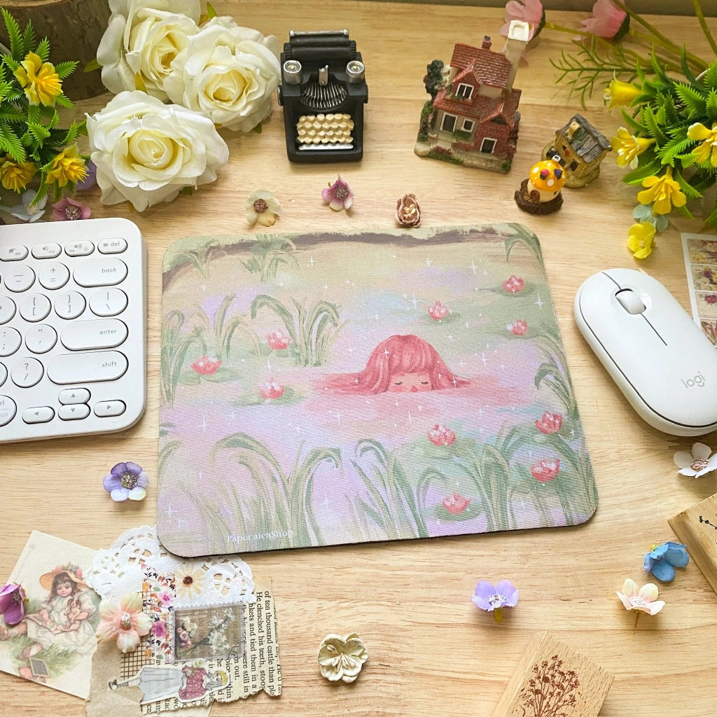 PaperaicaShop Lotus Pond Mouse Pad