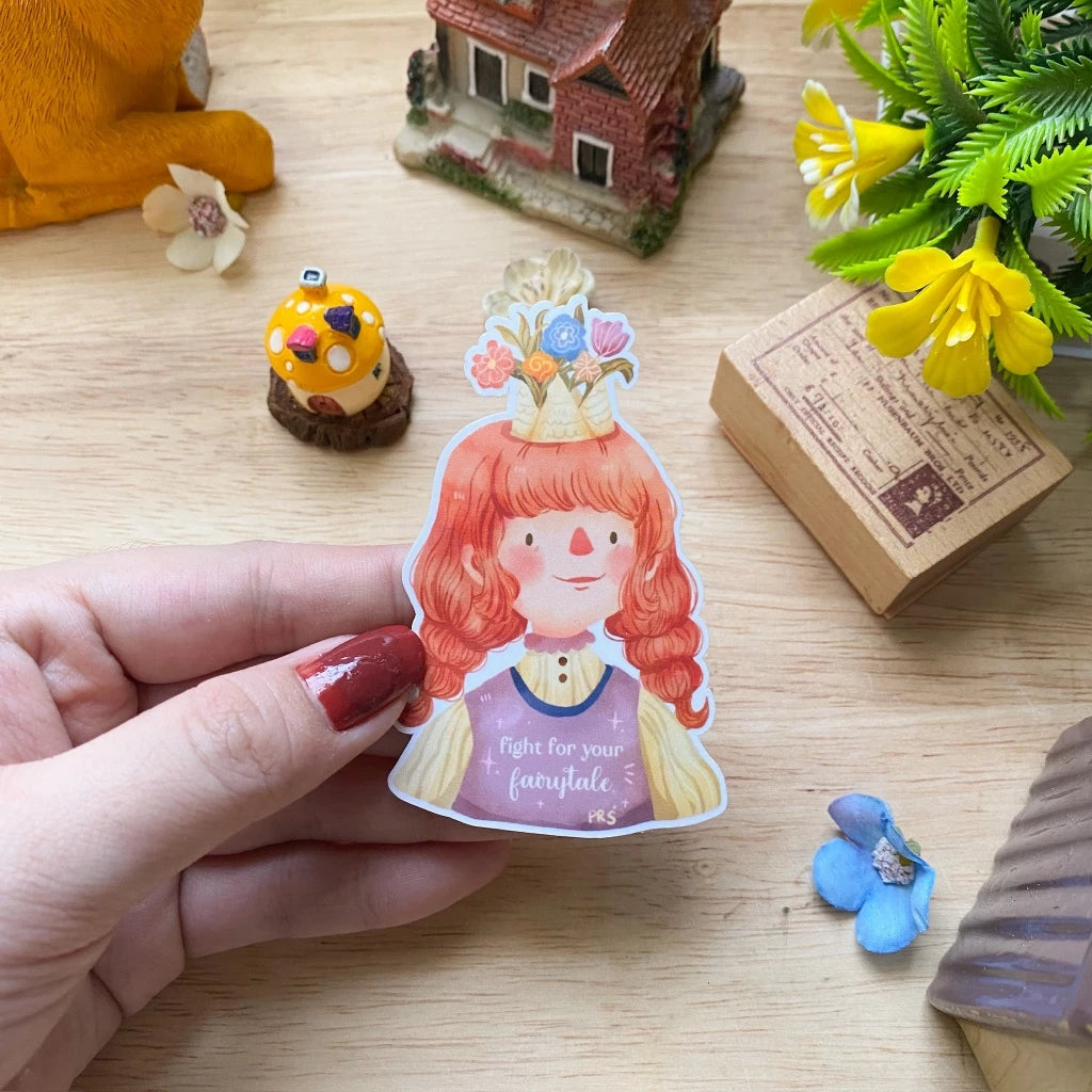 PaperaicaShop Fight for your Fairytale Vinyl Sticker