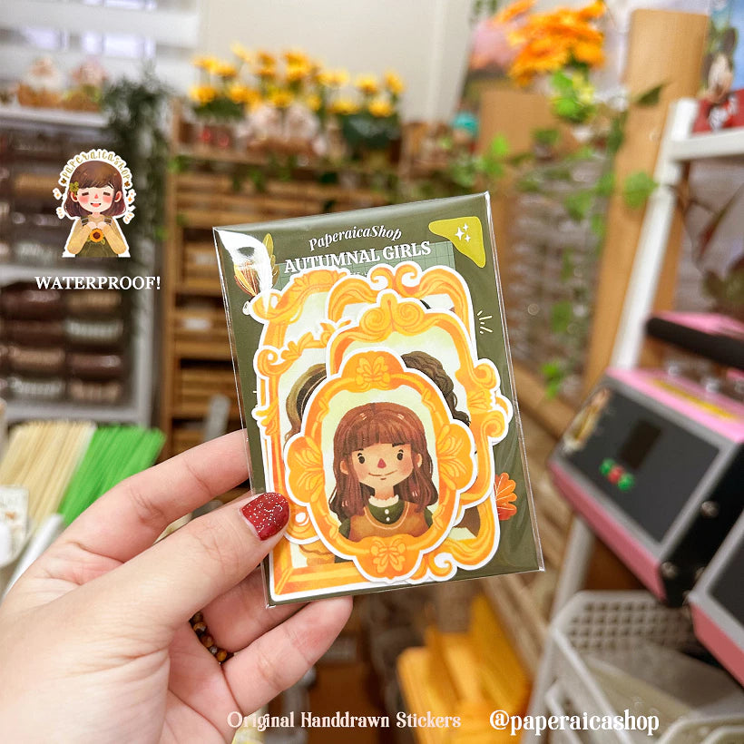 PaperaicaShop Autumnal Girls Sticker Pack
