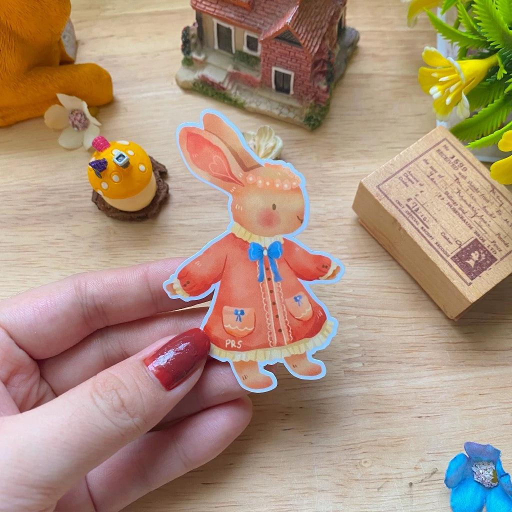 PaperaicaShop Little Miss Bunny Vinyl Sticker