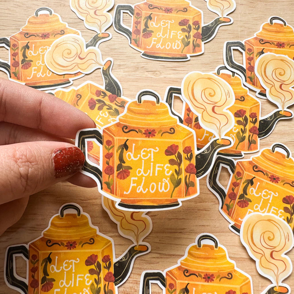 PaperaicaShop Let Life Flow Vinyl Sticker