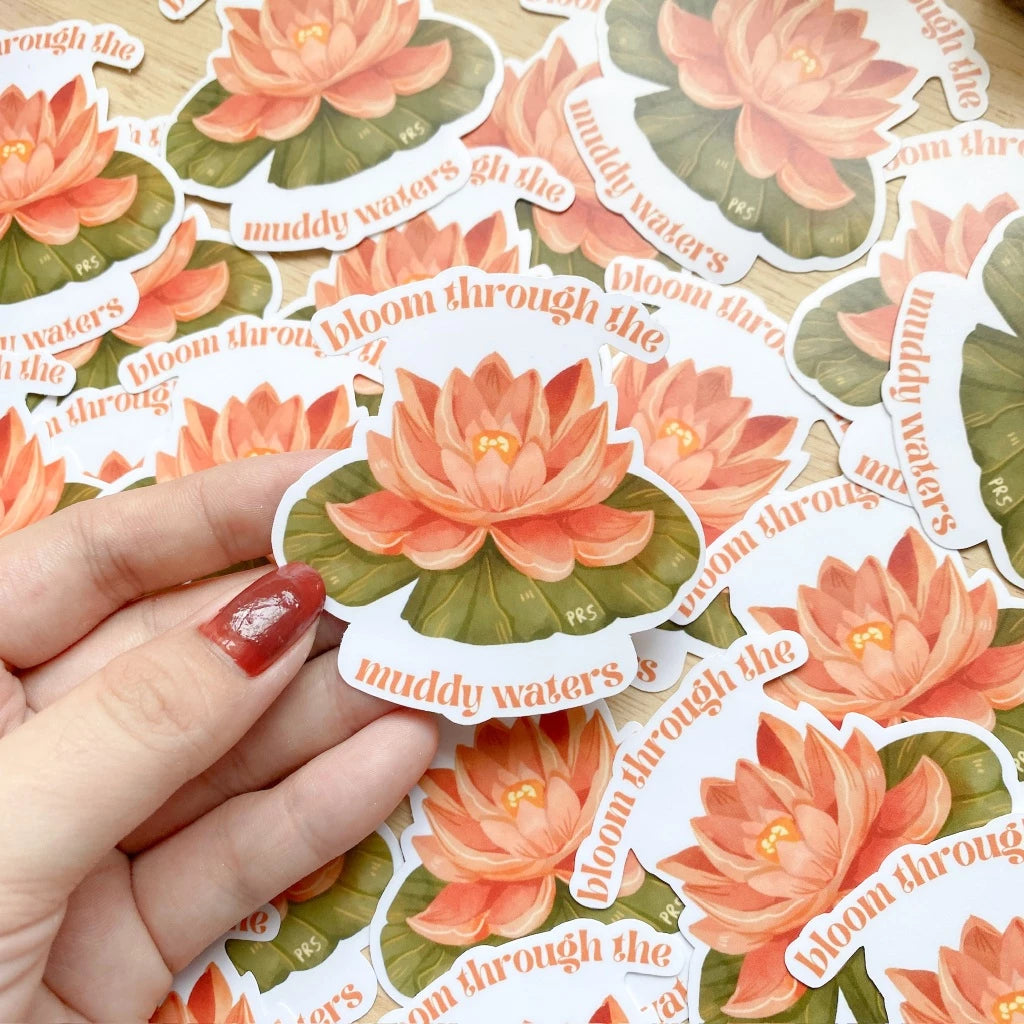 PaperaicaShop Lotus Flower Vinyl Sticker