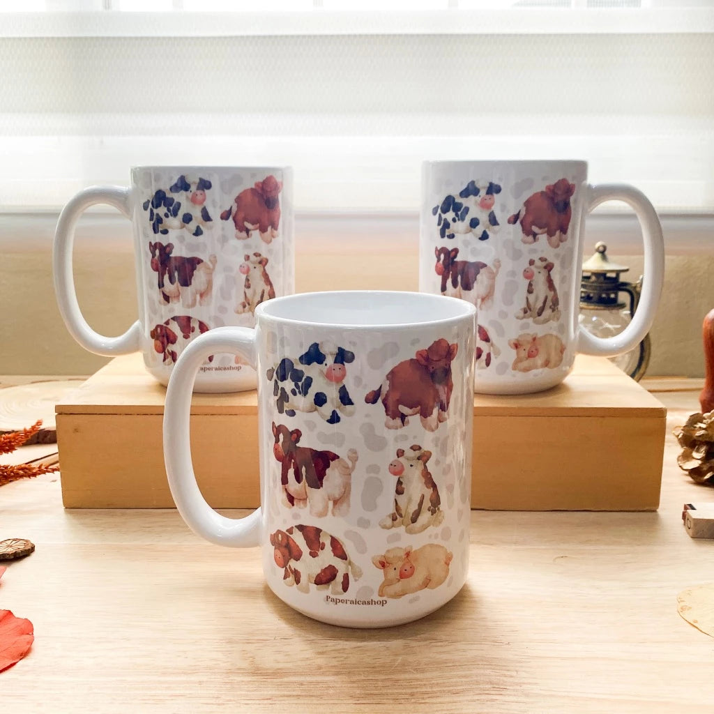 PaperaicaShop Fluffy Cows Mug