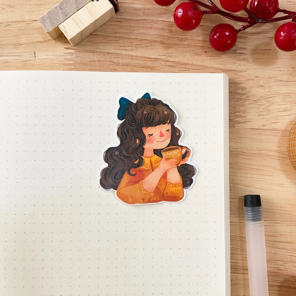 PaperaicaShop Coffee/Teacup Maica Vinyl Sticker