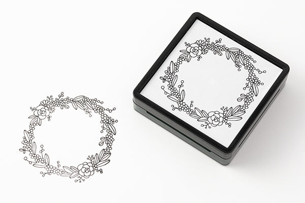Midori Pre-inked Stamp-Wreath