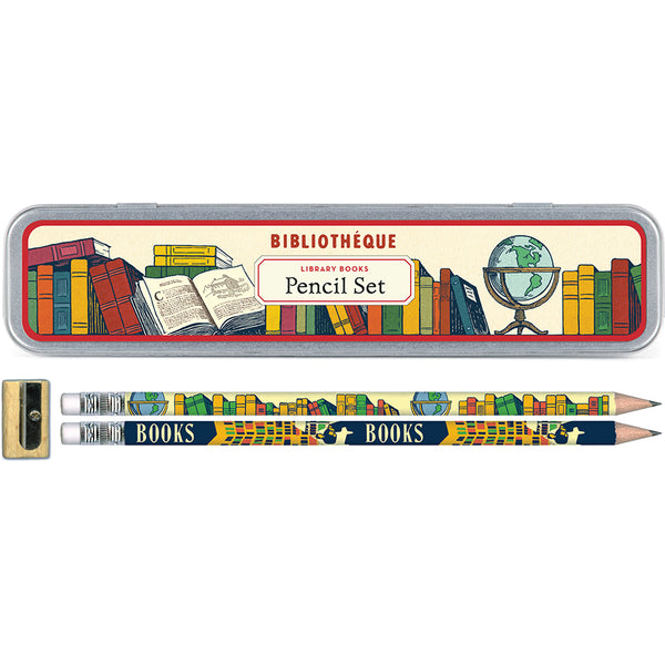 Library Books Pencil Set Cavallini & Co.