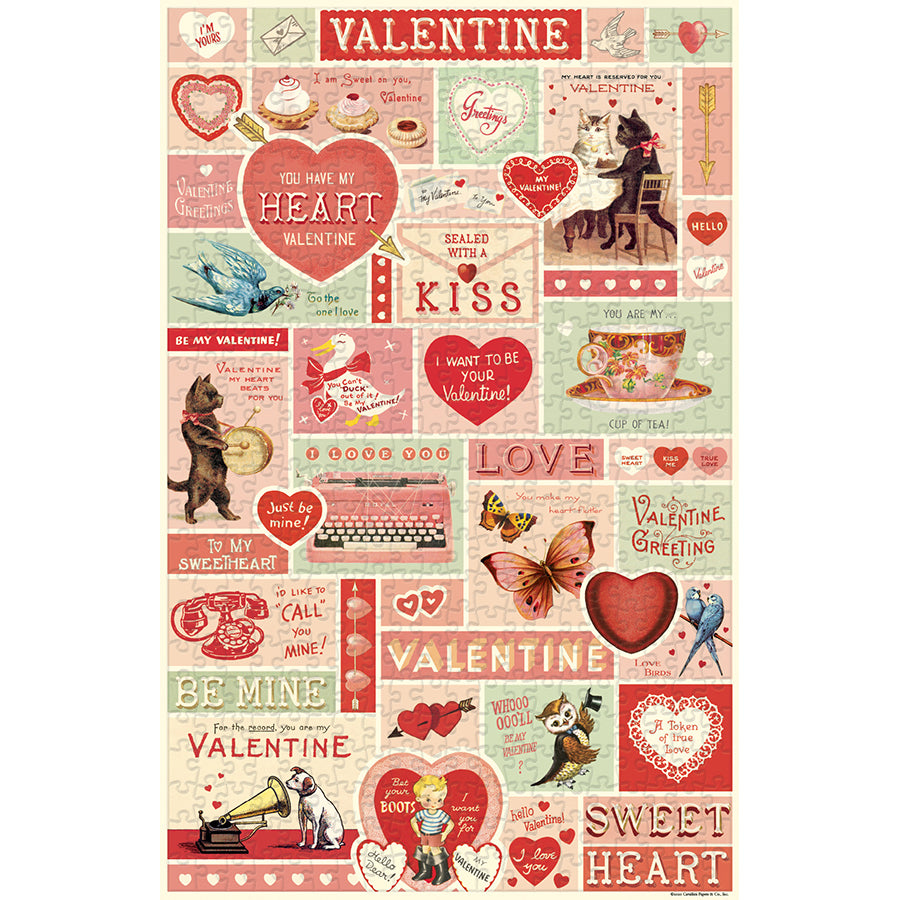 Valentine 500 Piece Puzzle Cavallini & Co