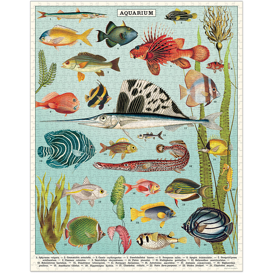 Aquarium 1,000 Piece Puzzle Cavallini & Co