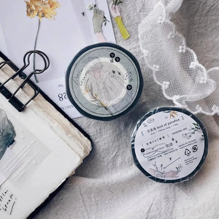 somesortof.fern Glossy PET Tape - Bird of Paradise