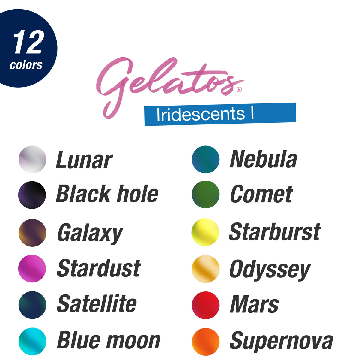 Gelatos, Iridescents - 15-Piece Set