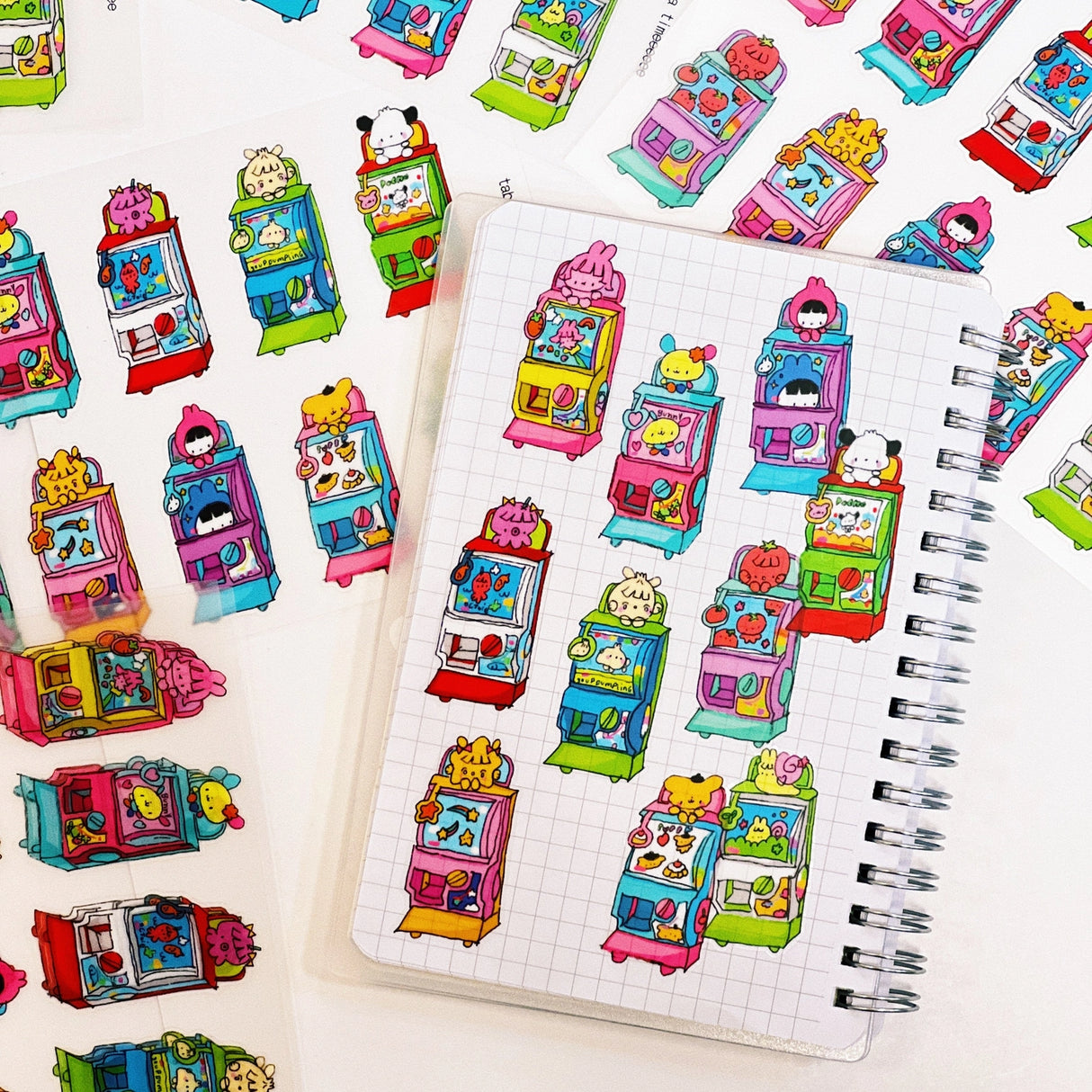 tabetaaii - Fun Tabegachapon Sticker Sheet