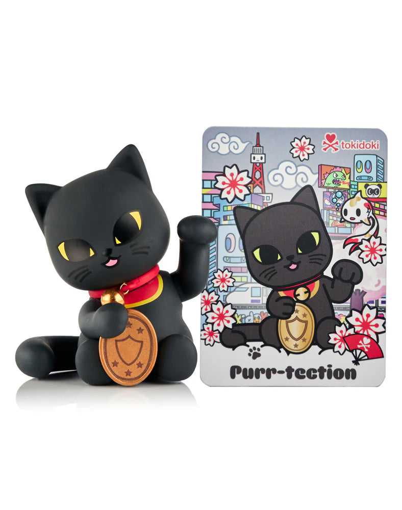 Bring a little luck into your life with tokidoki’s Lucky Cats Blind Box Series! Each collectible kitty invites a different kind of fortune—whether it’s love, success, protection, wisdom, or peace! With paws full of charm, these Lucky Cats are ready to purr their way into your heart (and your collection)! Which kind of luck will you discover? Collect them all and let tokidoki luck shine in every color!