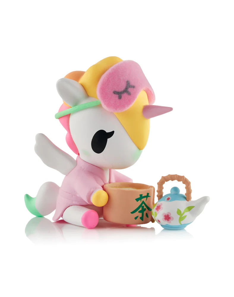 Relax, refresh, and reveal a surprise! The Spa Day Unicorno Blind Box series brings pampering vibes and peaceful charm to your Unicorno collection! This relaxing 9-figure series includes characters like Zen Babe, Mud Bath Babe, Bubbly Bubbles, Pedi Petals, and more! Treat yourself to a little kawaii wellness!
